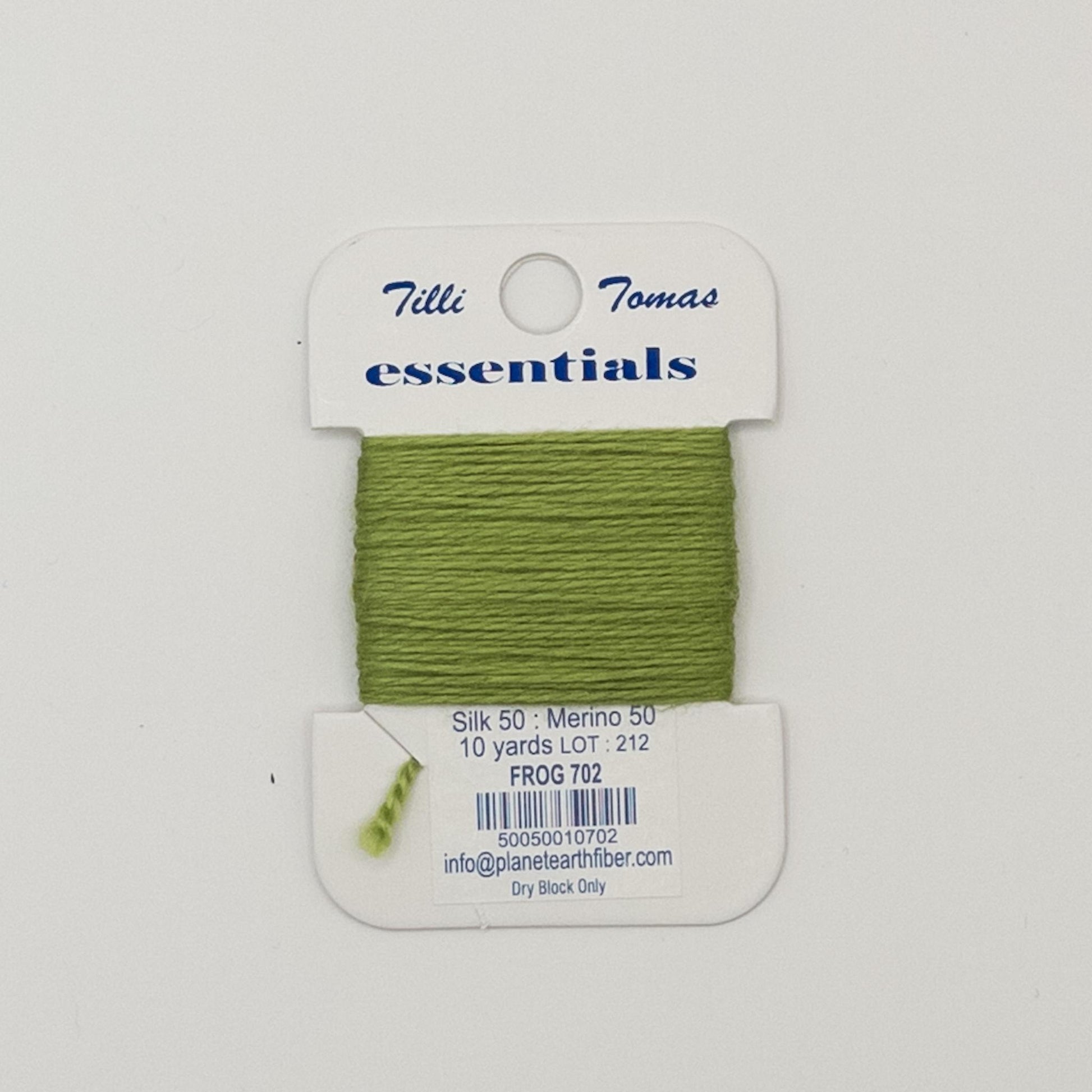 Tilli Tomas Essentials 702 Frog - Summertide Stitchery - Planet Earth Fibers