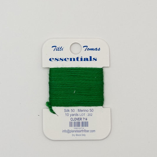 Tilli Tomas Essentials 714 Clover - Summertide Stitchery - Planet Earth Fibers