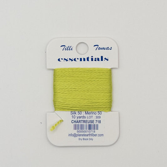 Tilli Tomas Essentials 718 Chartreuse - Summertide Stitchery - Planet Earth Fibers