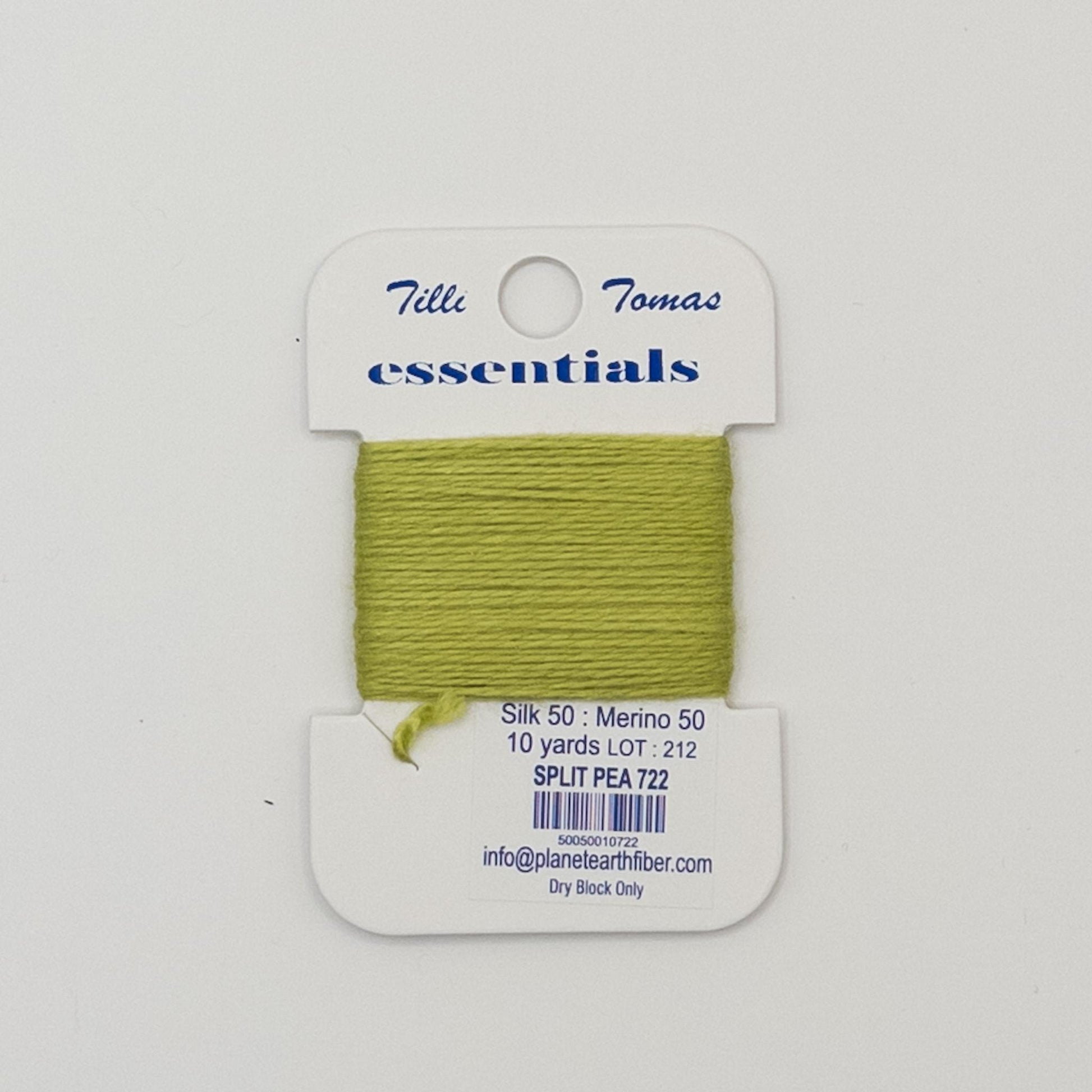 Tilli Tomas Essentials 722 Split Pea - Summertide Stitchery - Planet Earth Fibers