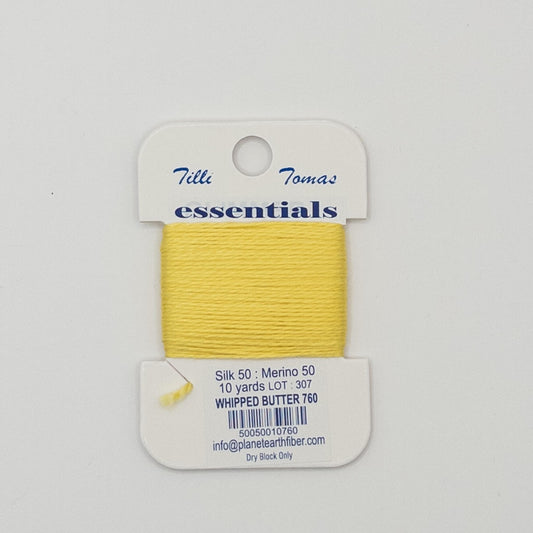 Tilli Tomas Essentials 760 Whipped Butter - Summertide Stitchery - Planet Earth Fibers