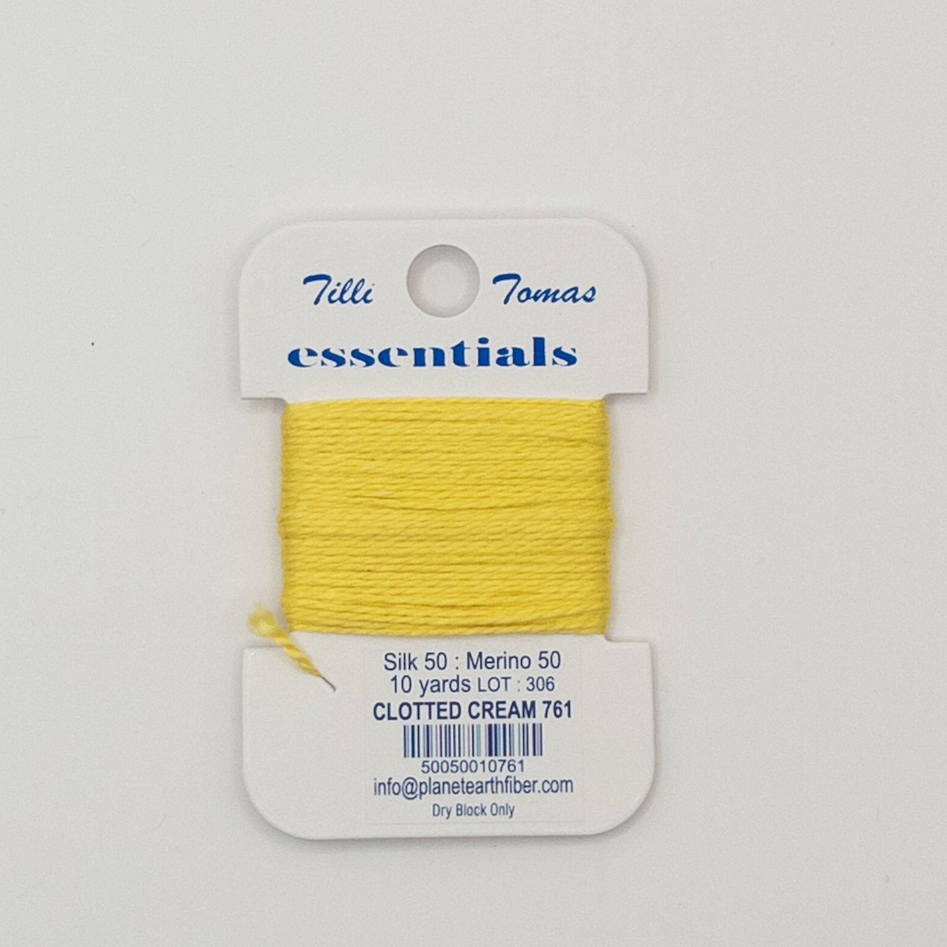 Tilli Tomas Essentials 761 Clotted Cream - Summertide Stitchery - Planet Earth Fibers