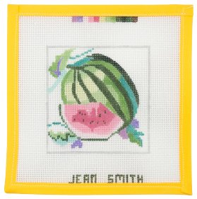 Watermelon Coaster - Summertide Stitchery - Jean Smith